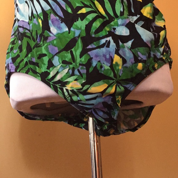 Swimsuits 4 All sz 20W Floral Mallot Bathing Suit - Picture 5 of 8